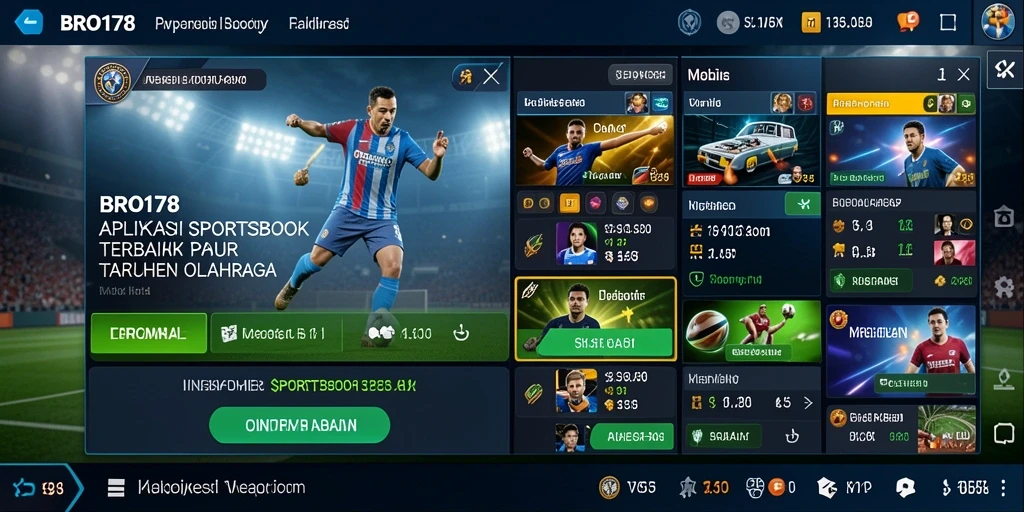 Tampilan screenshot utama BRO178 menampilkan aksi taruhan olahraga yang menarik.