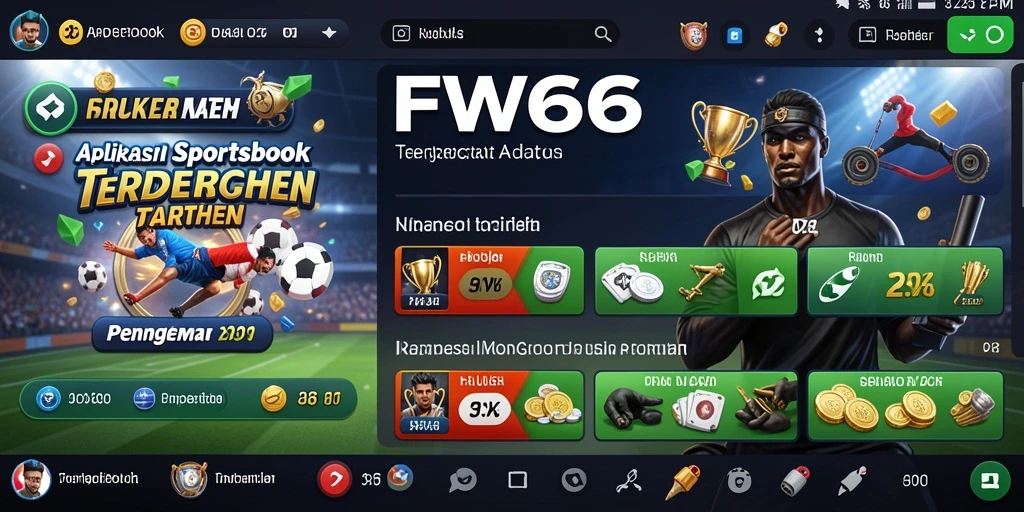 Tampilan gameplay <strong>FW66</strong> yang menarik dengan banyak pilihan taruhan olahraga.
