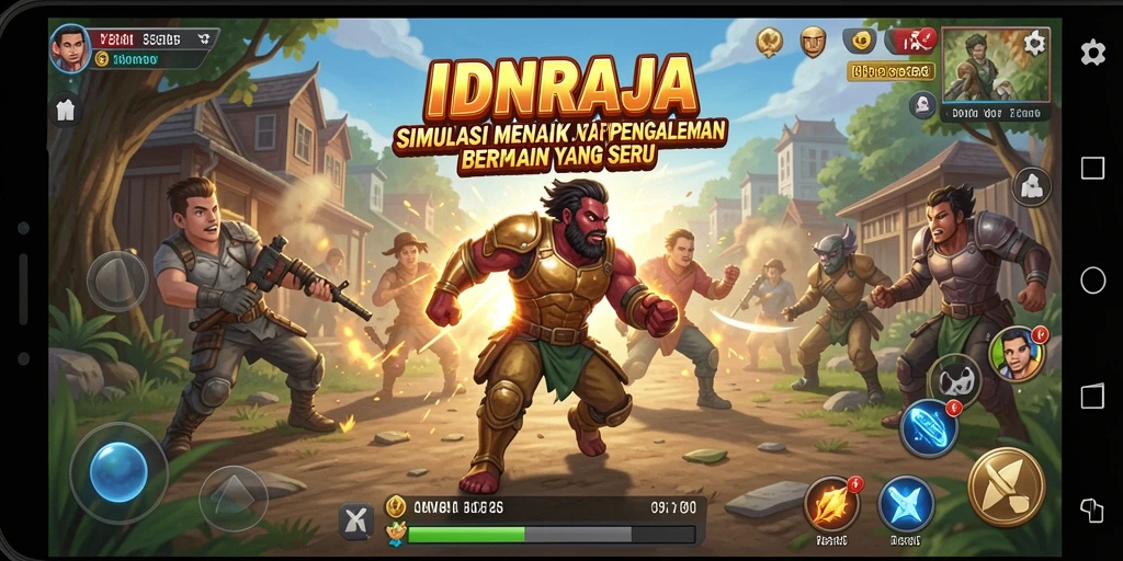 Tampilan gameplay IDNRAJA yang menarik dan interaktif.