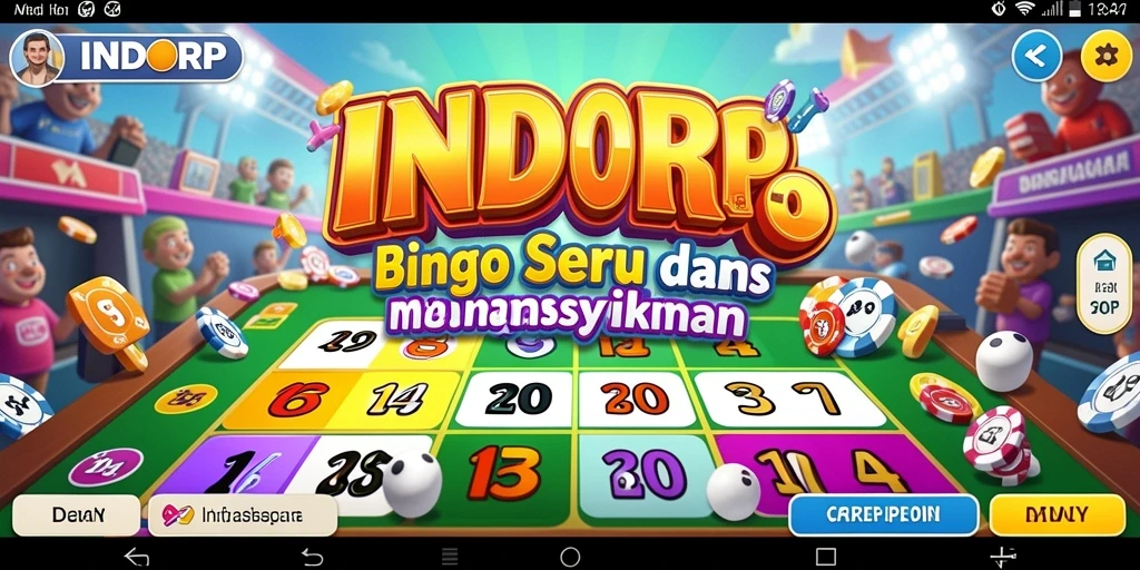 Tampilan gameplay INDORP dengan suasana Bingo yang seru.