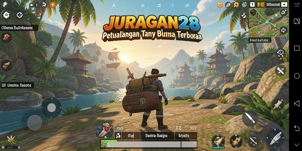 Screenshot menunjukkan aksi mendebarkan dalam dunia terbuka.