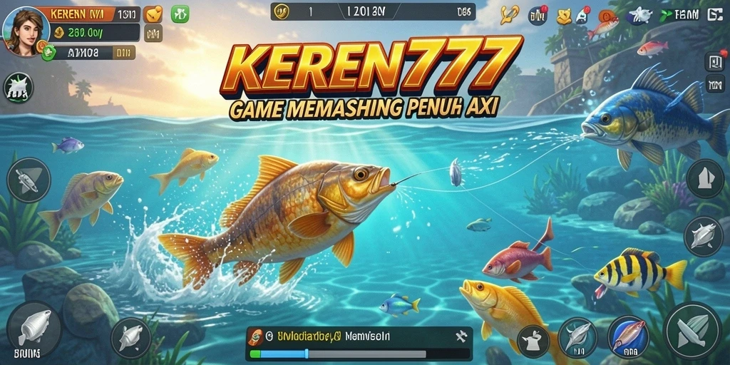 Tampilan permainan KEREN777 dengan aksi memancing yang mendebarkan.