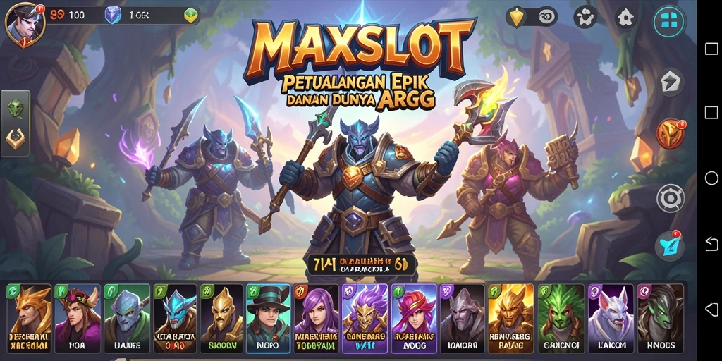 Gameplay seru dan mendebarkan dalam petualangan ARPG MAXSLOT.