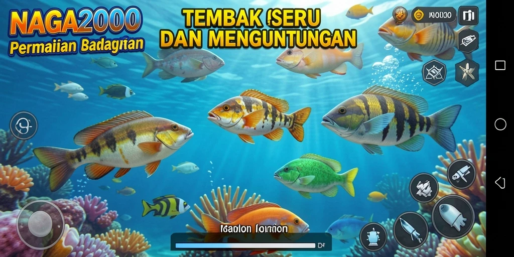 Tangkapan layar gameplay yang penuh aksi di NAGA2000.