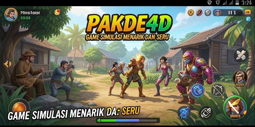 Tampilan gameplay menarik dan interaktif dari PAKDE4D.