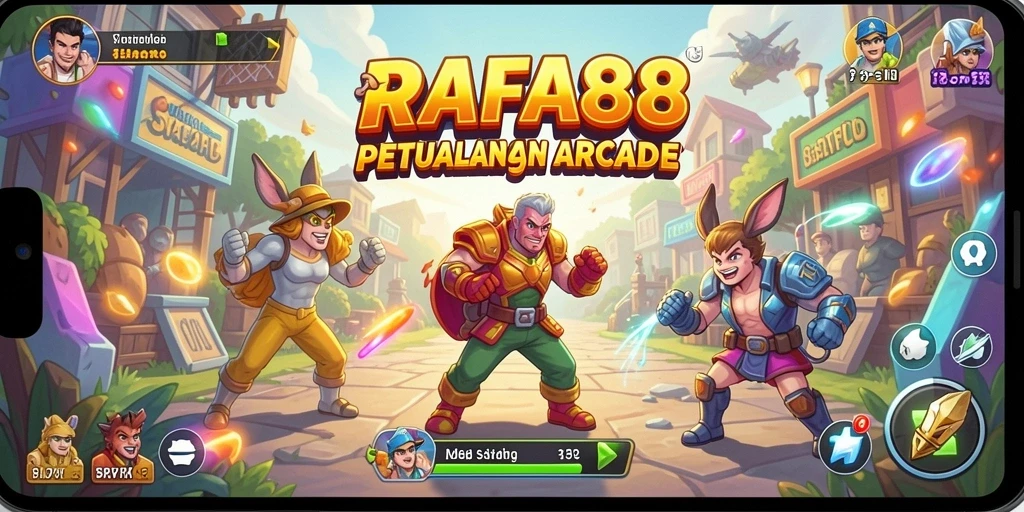 Tampilan gameplay seru RAFA88 dengan berbagai tantangan Arcade.