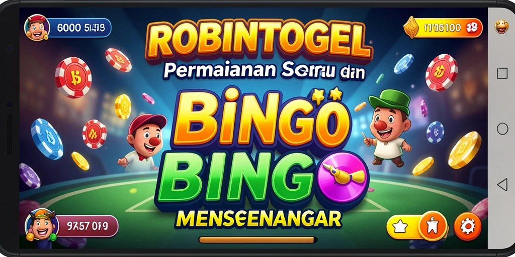 Tampilan gameplay Bingo yang seru di ROBINTOGEL.