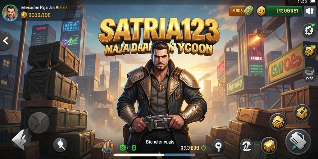 Tampilan gameplay menarik dari SATRIA123 dengan elemen Tycoon yang mendebarkan.