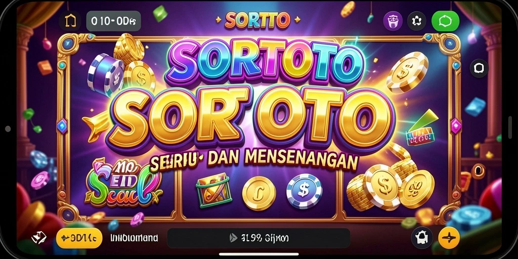 Screenshot SORTOTO menampilkan aksi seru dalam permainan Slot.