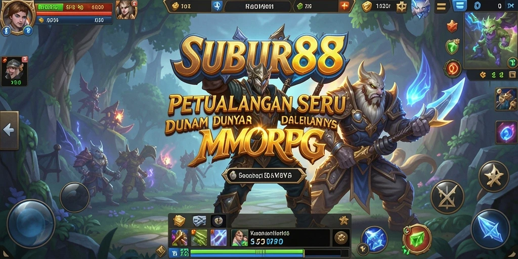 Tangkapan layar gameplay SUBUR88 yang menampilkan pertarungan seru di dunia MMORPG.