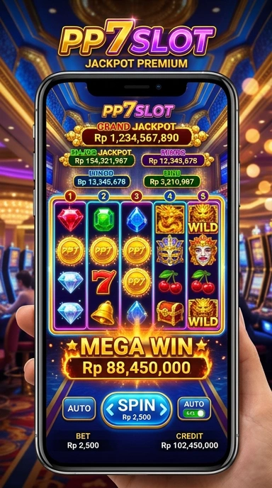 Tampilan antarmuka pp7slot yang ramah pengguna.